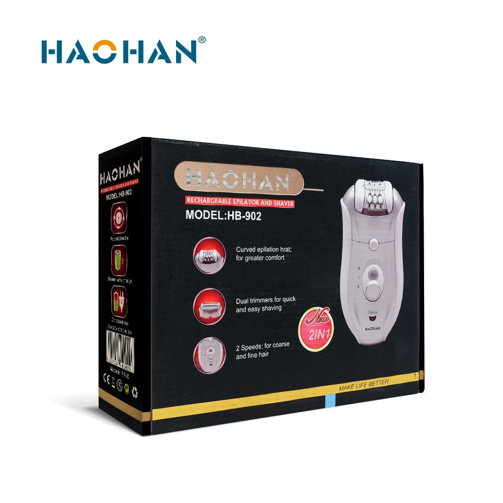 2-in-1 Rechargeable Epilator & Shaver for Full-Body Grooming (HB-902)