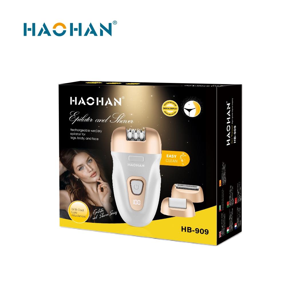 3-in-1 Rechargeable Epilator with Digital Display (HB-909)