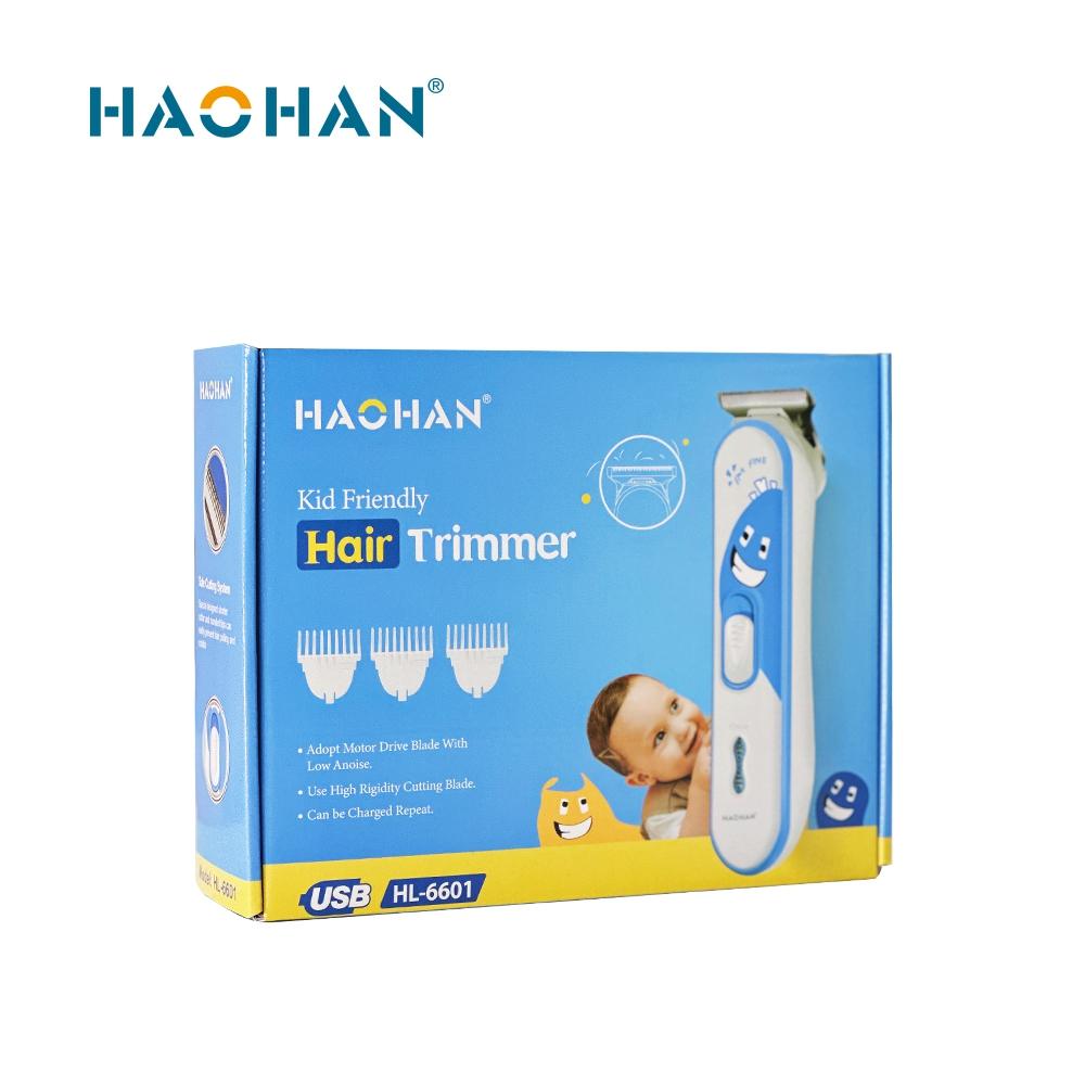 Quiet USB-Rechargeable Baby Hair Clippers with 12-Piece Kit (HL-6601)