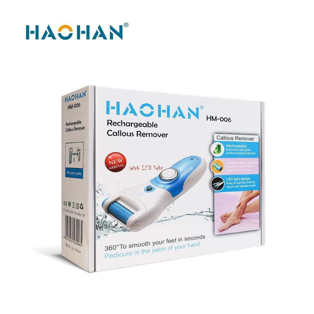 Dual-Head Quartz Electric Foot File for Callus Removal (HM-006)