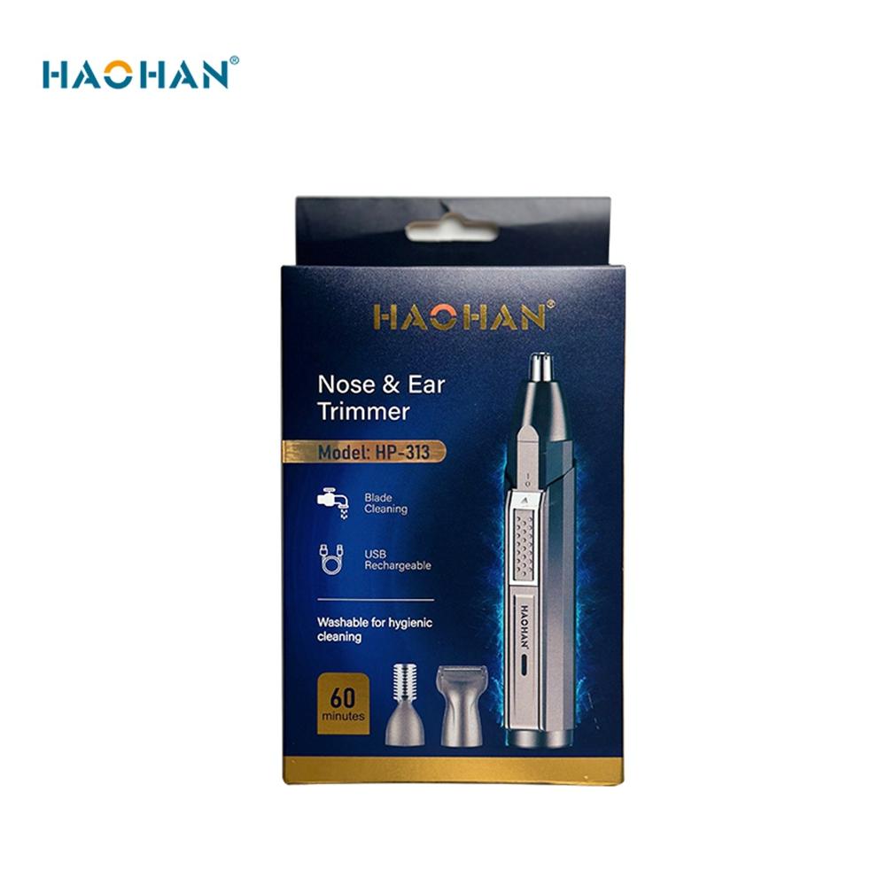 USB-Rechargeable 3-Attachment Nose & Ear Trimmer (HP-313)