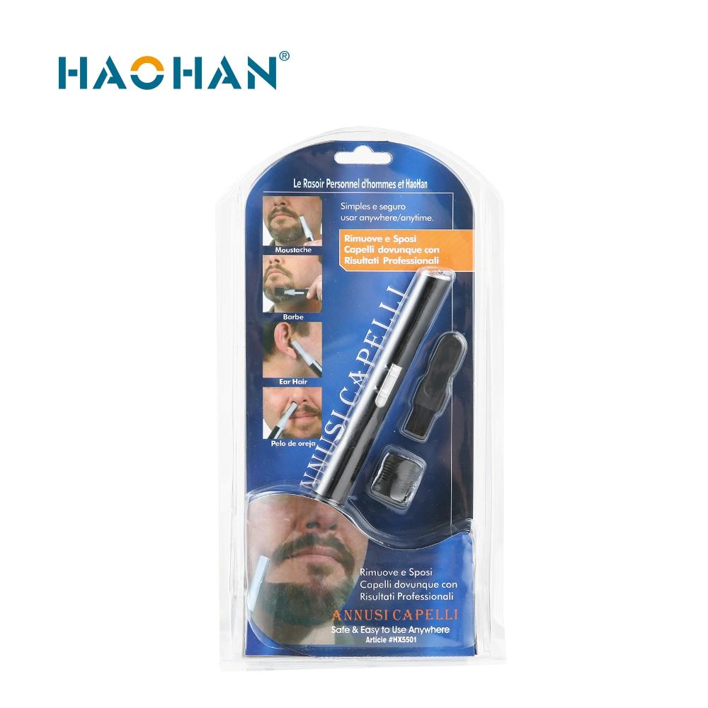 R-Shaped Blade Eyebrow Trimmer with Comb & Brush (HX-5501) R-Shaped Blade Eyebrow Trimmer with Comb & Brush (HX-5501)